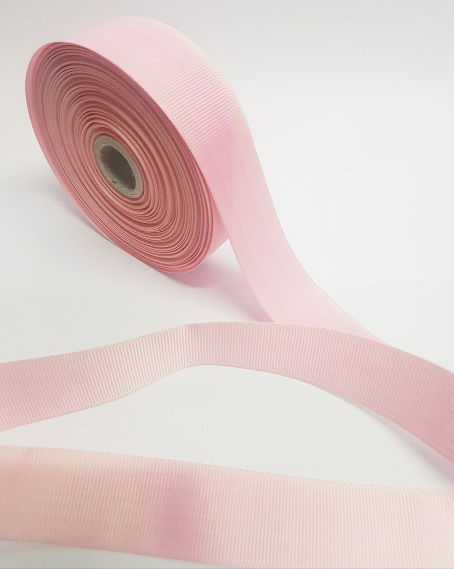 1 Inch Baby Pink Grosgrain Ribbon - 20 Meters Roll