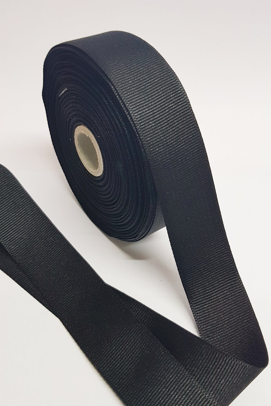 Nylon Grosgrain Ribbon - 1 inch - Black