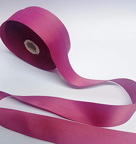 1 Inch Dark Pink Grosgrain Ribbon - 20 Meters Roll