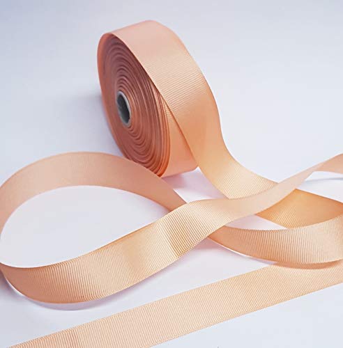 1 Inch Peach Grosgrain Ribbon - 20 Meters Roll β PREMIER RIBBONS