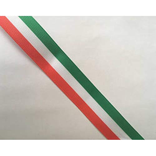 1 Inch Tri Color Grosgrain Ribbon - 25 Meters Roll